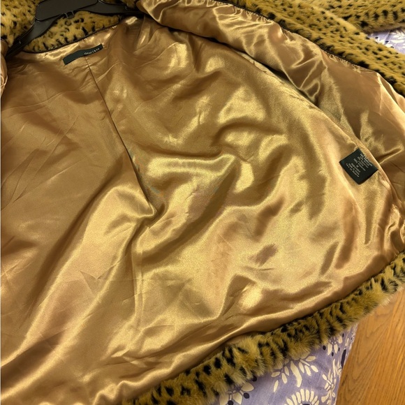 New Noriko Leopard Faux fur Jacket Medium - Picture 6 of 9